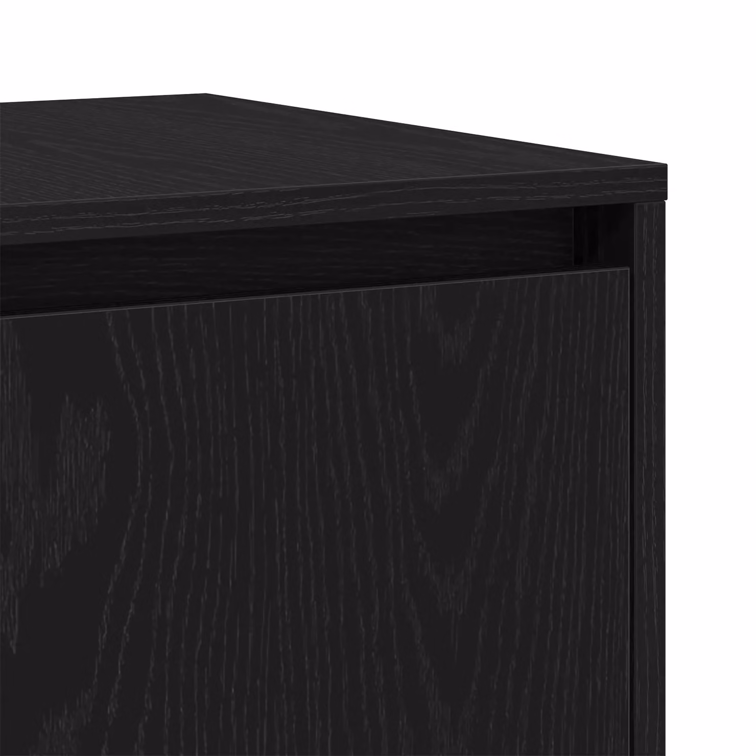 Berkfield Home Black Oak Wood Sideboard, Black, W/D/H: 120 x 41 x 75 cm – 4