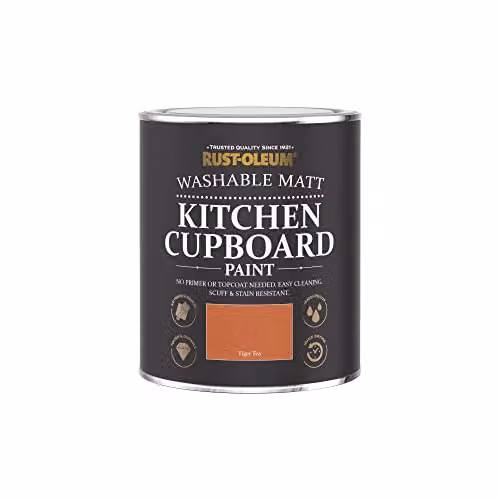 Rust-Oleum Orange Kitchen Cupboard Paint in Matt Finish, 0.75 l – 3