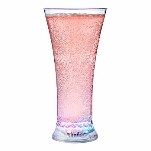 UltraByEasyPeasyStore Set of 2 Water Activated LED Light Up Tumblers, Multicolour, 375ml – 2