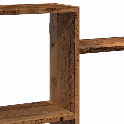 vidaXL Wall Mounted Shelf in Old Wood Brown, W/D/H: 159 x 18 x 65 cm – 3