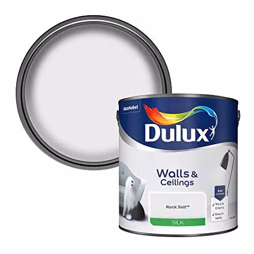 Dulux Silk Emulsion Paint in Rock Salt, 2.5 Litres