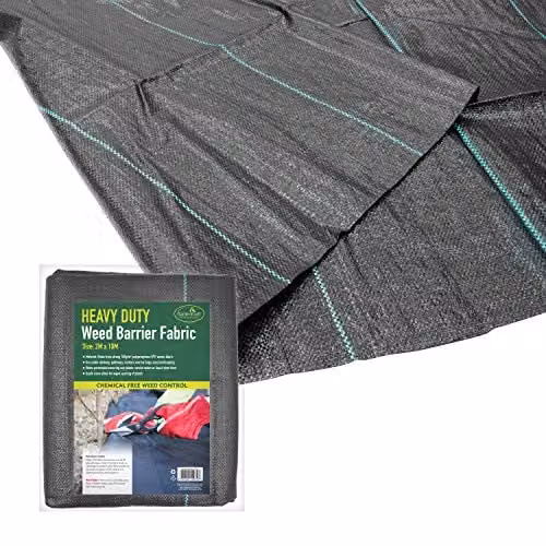 GardenKraft Heavy Duty Weed Control Fabric, Multi-Purpose Garden Landscaping Membrane, W: 2 m, L: 10 m – 1