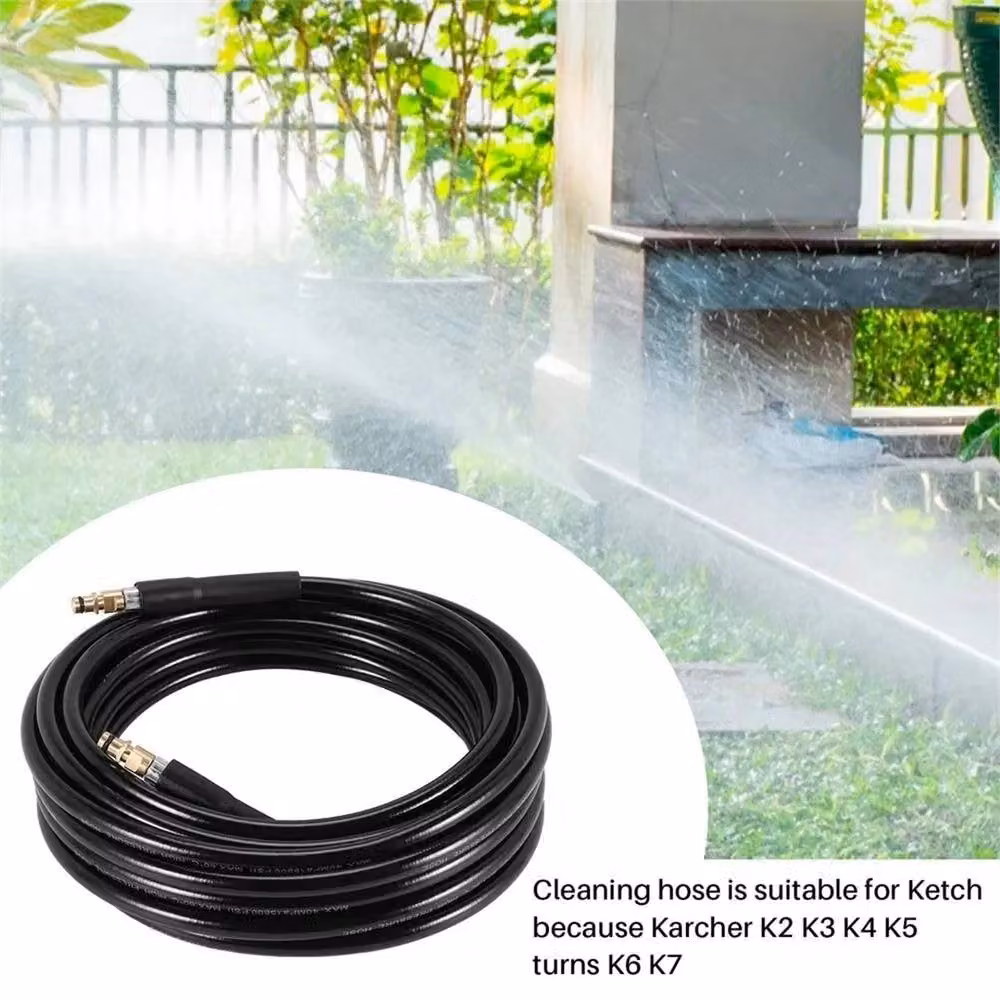 Nordara 6m High Pressure Extension Hose for K2-K7 Washers, Black – 3