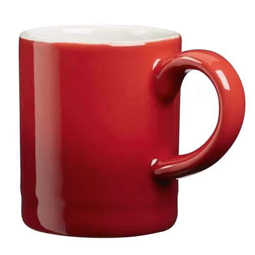 Cooks Professional 4 Piece Red Stoneware Espresso Cup Set, 100ml Capacity – 2