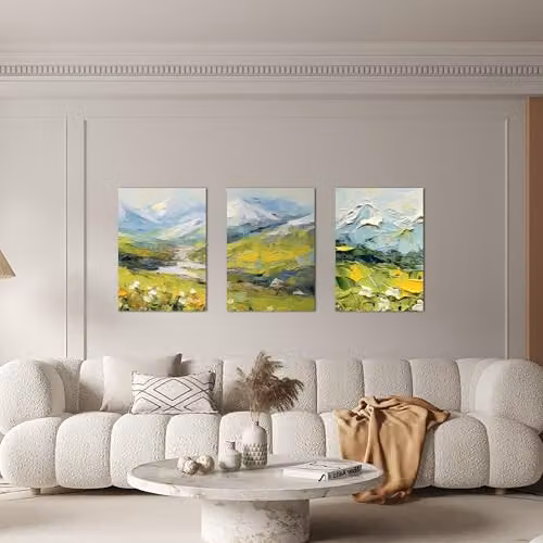 Simpa 3 Panel Landscape Nature Canvas Wall Art in Multicolour – 3