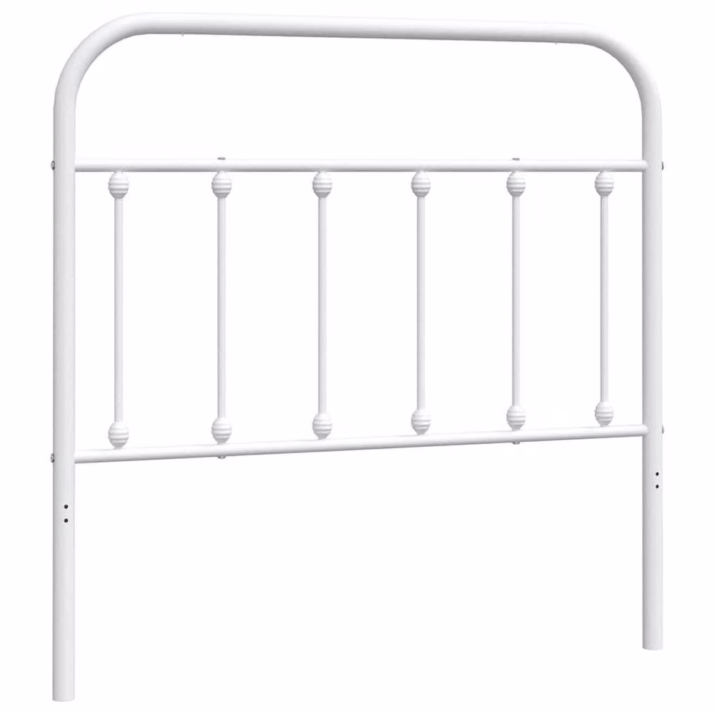 Berkfield Home Metal Headboard in White, Width: 100 cm – 2