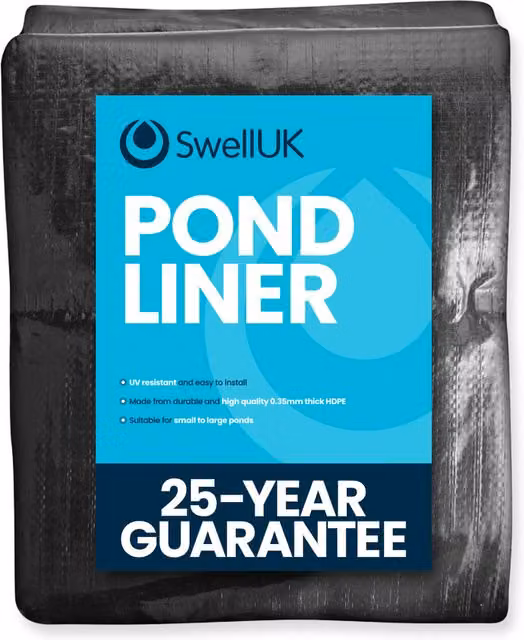 Swell UK Black HDPE Pond Liner 13 x 13 m
