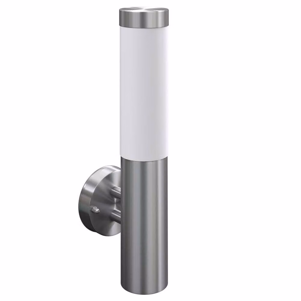 Berkfield Home Modern Stainless Steel and Glass Lamp in Silver – 2