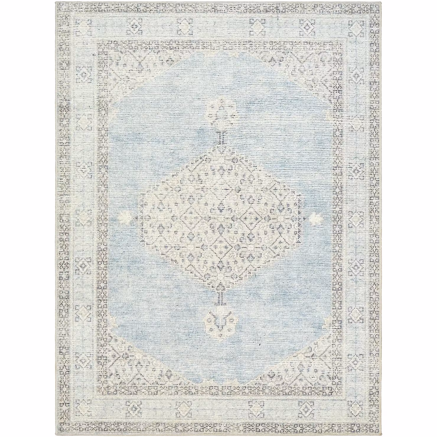 Livabliss Becki Owens Lila-Vintage Woven Boho Floral Rug in Grey, Brown and Blue, W/D/H: 120 x 170 cm – 2