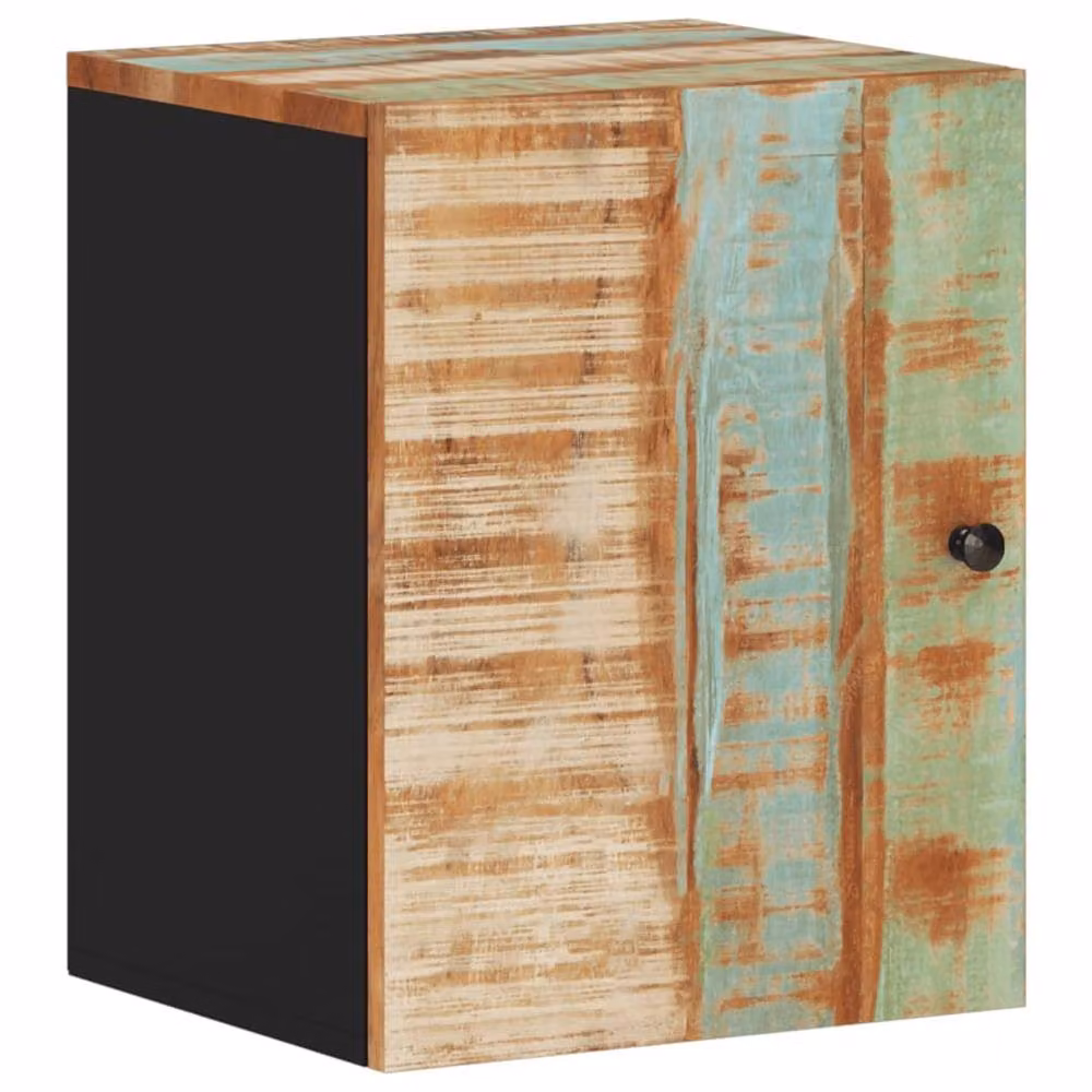 Berkfield Home Rustic Reclaimed Solid Wood Bathroom Wall Cabinet, W/D/H: 38 x 33 x 48 cm – 2