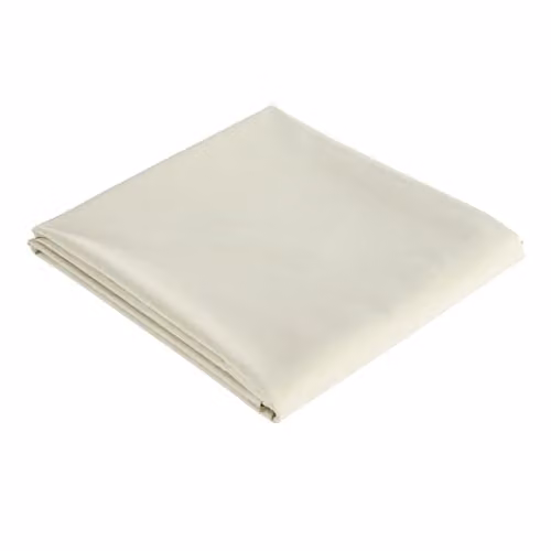 Christy Organic Cotton Percale King Flat Sheet in Beige, 200TC GOTS Certified Bedding, W/D/H: 180 x 200 cm