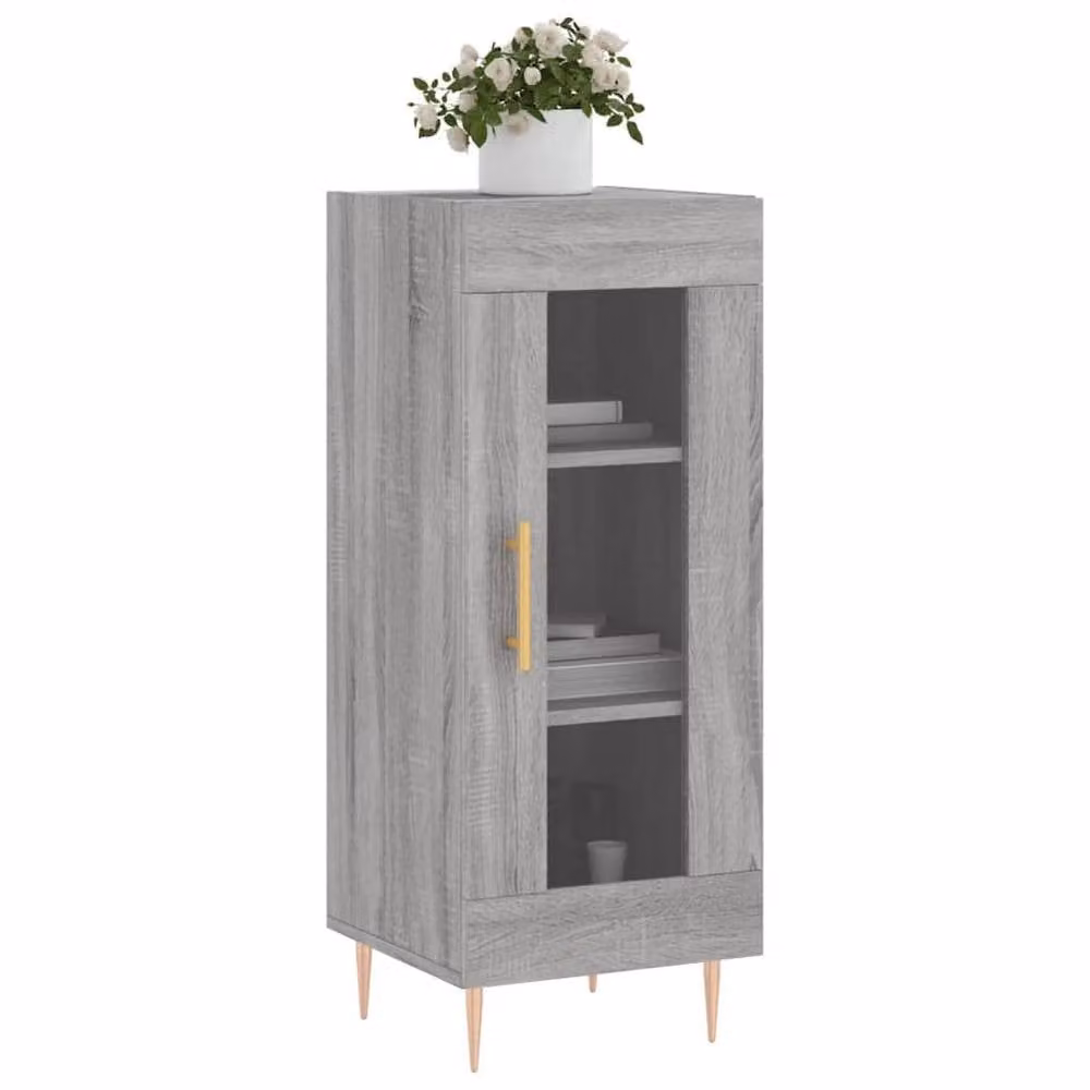 Berkfield Home Grey Sonoma Sideboard in Engineered Wood W/D/H: 34.5 x 34.5 x 90 cm – 3