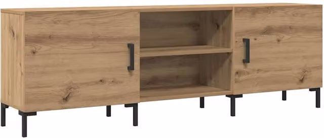 Berkfield Home Artisan Oak TV Cabinet in Light Brown, W/D/H: 150 x 30 x 50 cm