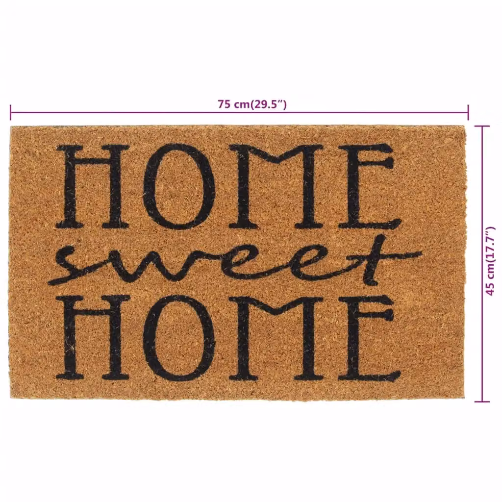 Berkfield Home Brown Tufted Coir Door Mat, W: 45 cm, D: 75 cm – 3