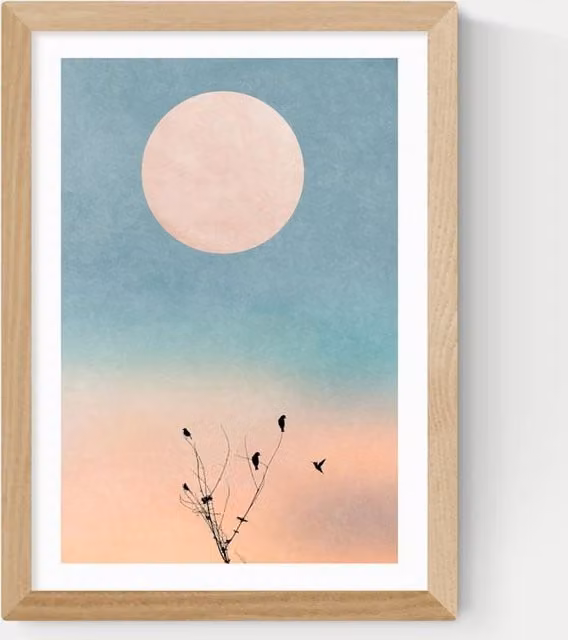 East End Prints Waking Up Warm Framed Art Print in Multicolour