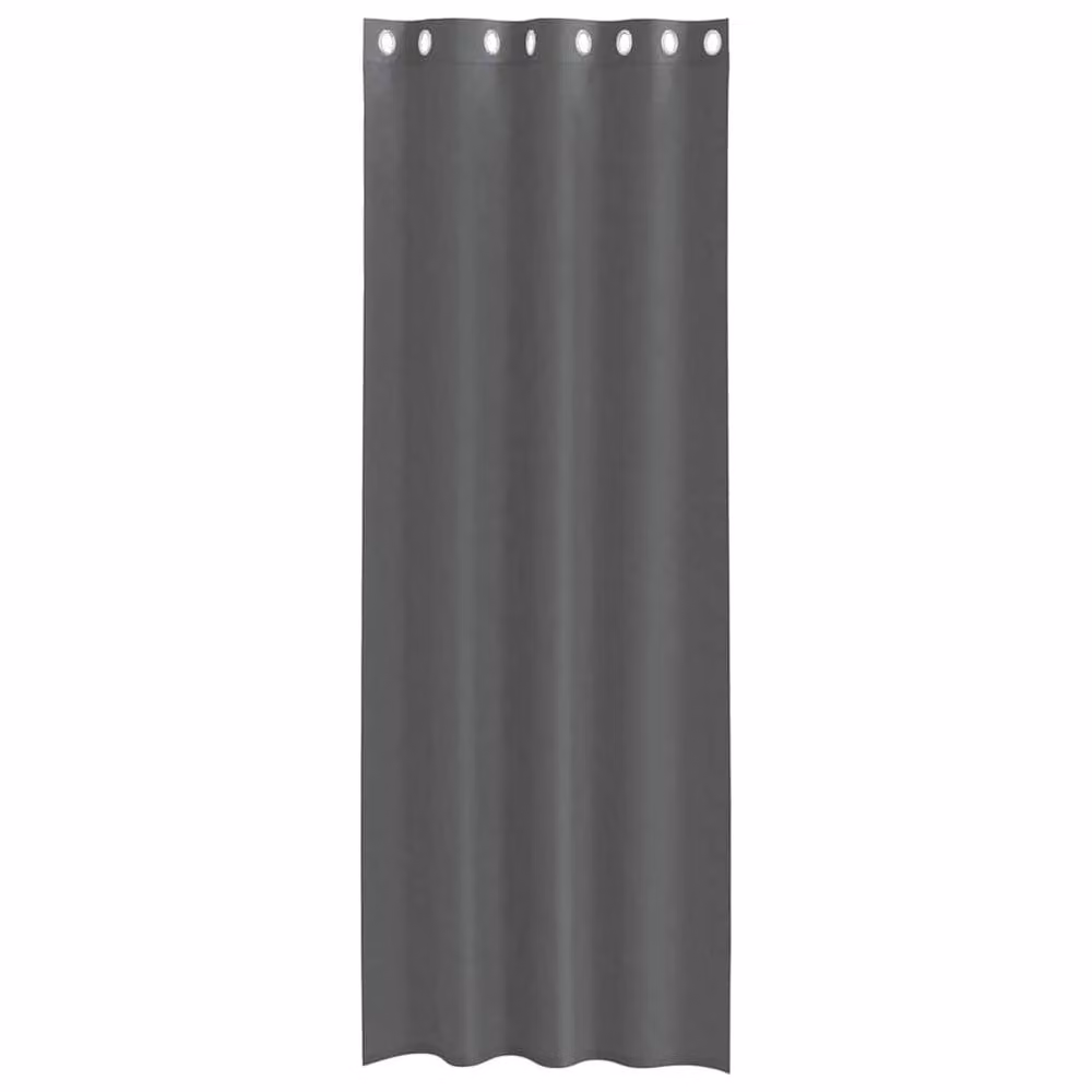 Berkfield Home Voile Fabric Panel Curtains with Eyelets, Grey, W: 140 cm, H: 260 cm, 2 Pack – 3