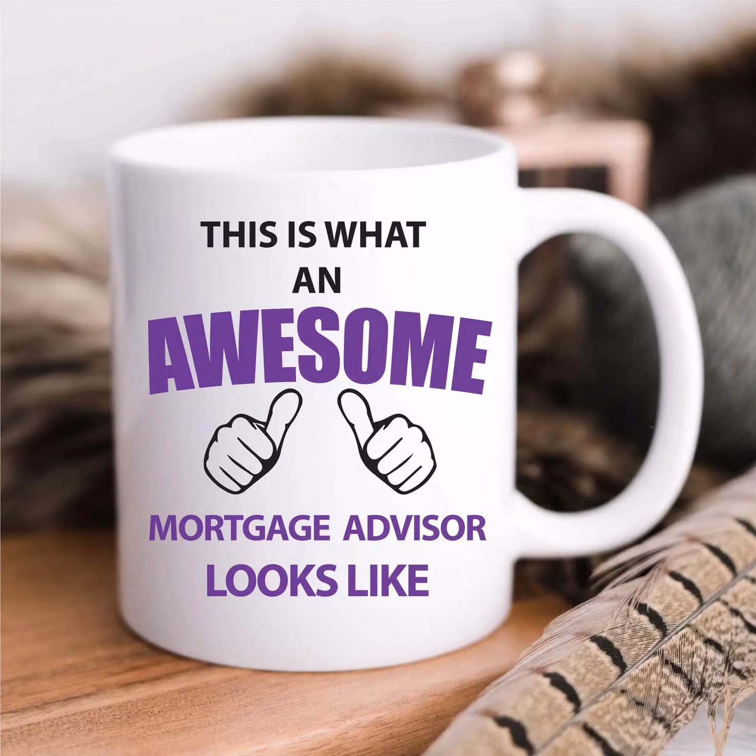 60 Second Makeover Limited This Is What An Awesome Mortgage Advisor Looks Like Mug, White – 2