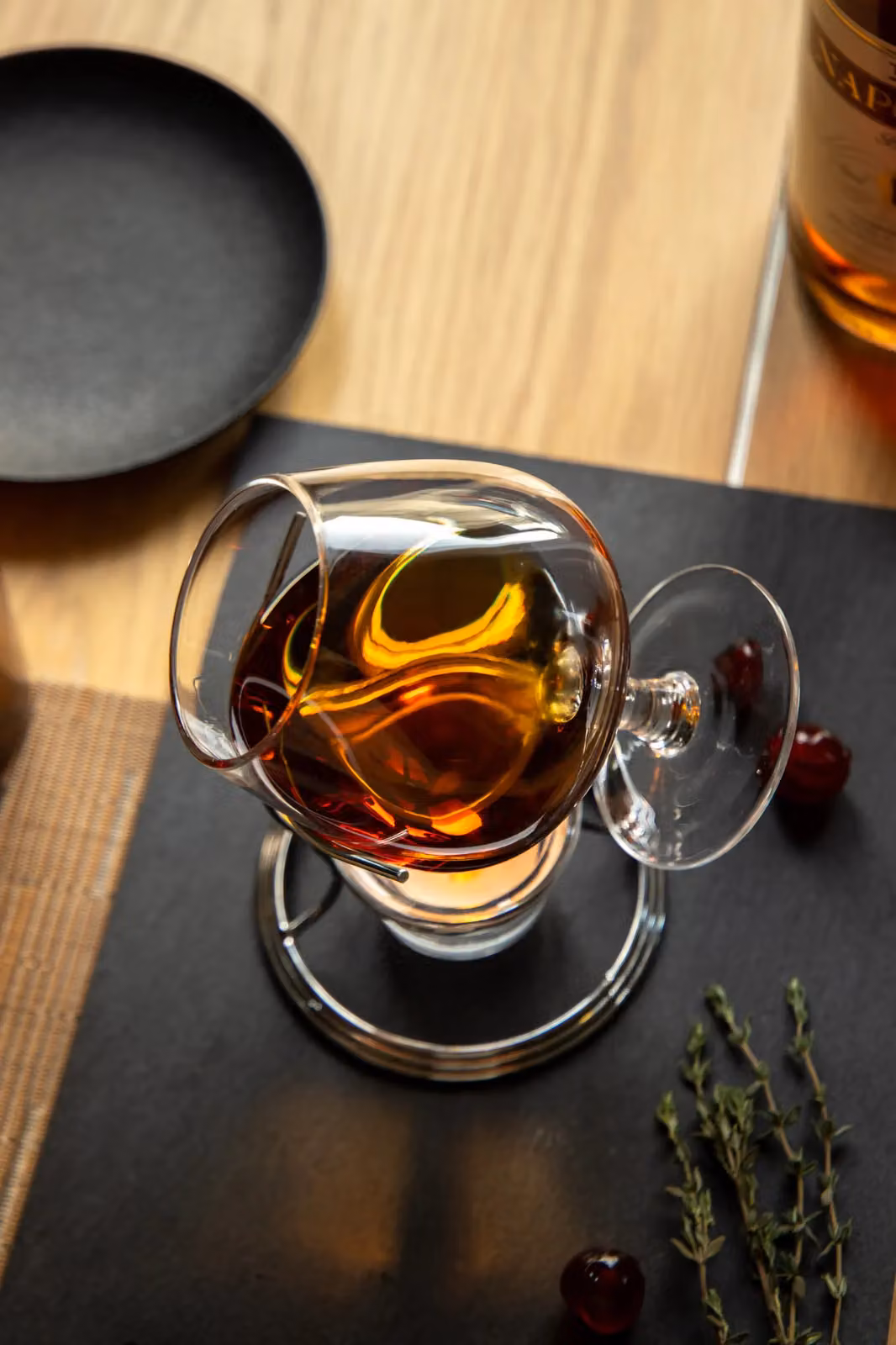 BarCraft Brandy and Cognac Warmer Gift Set in Silver and Transparent Glass – 7