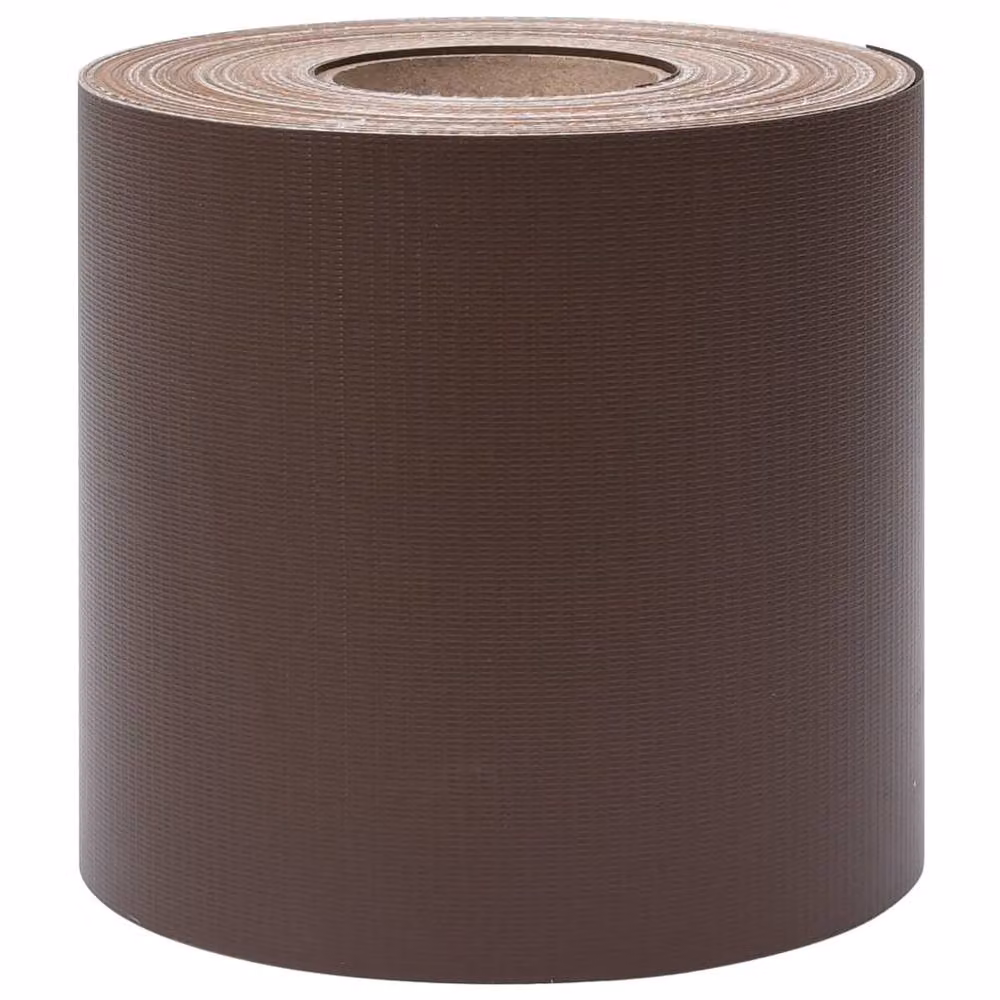 Berkfield Brown PVC Garden Privacy Screen Mat with Metal Clamps, W: 700 cm, H: 31 cm – 5