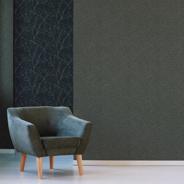 Superfresco Easy Green Heritage Plain Textured Wallpaper, Green, W: 52 cm x L: 1000 cm