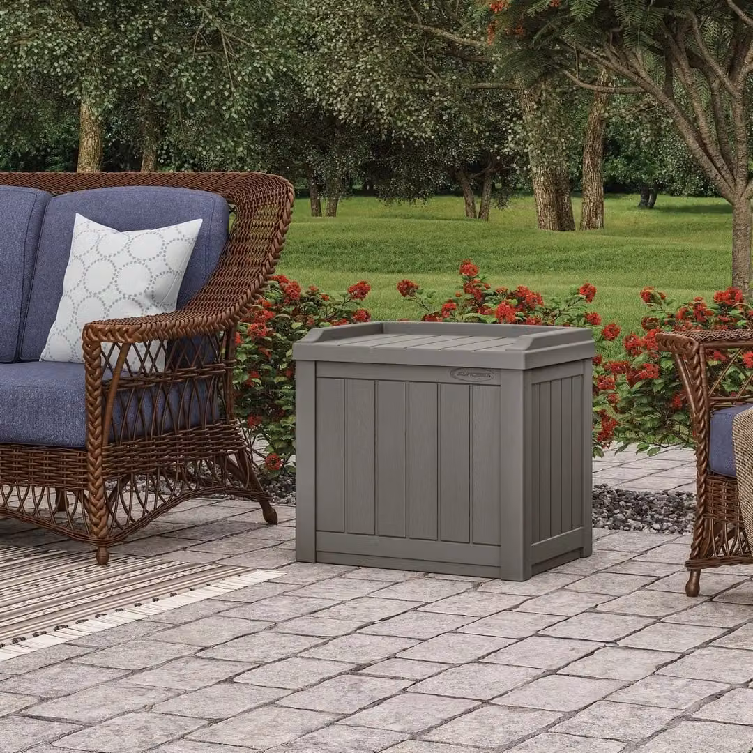 Rowlinsons Florida 83L Storage Box in Grey, W: 56 cm, D: 43 cm, H: 52 cm – 2