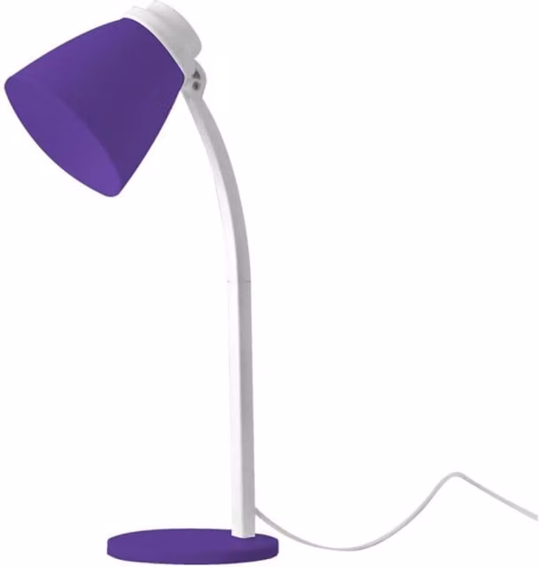Lumit LED Tabletop Task Lamp, Purple and White