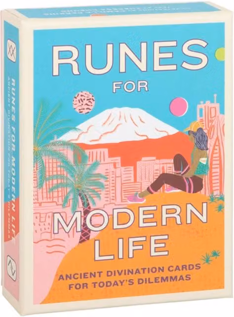 KDMK Runes for Modern Life Divination Cards Guidance Insight Deck, Blue