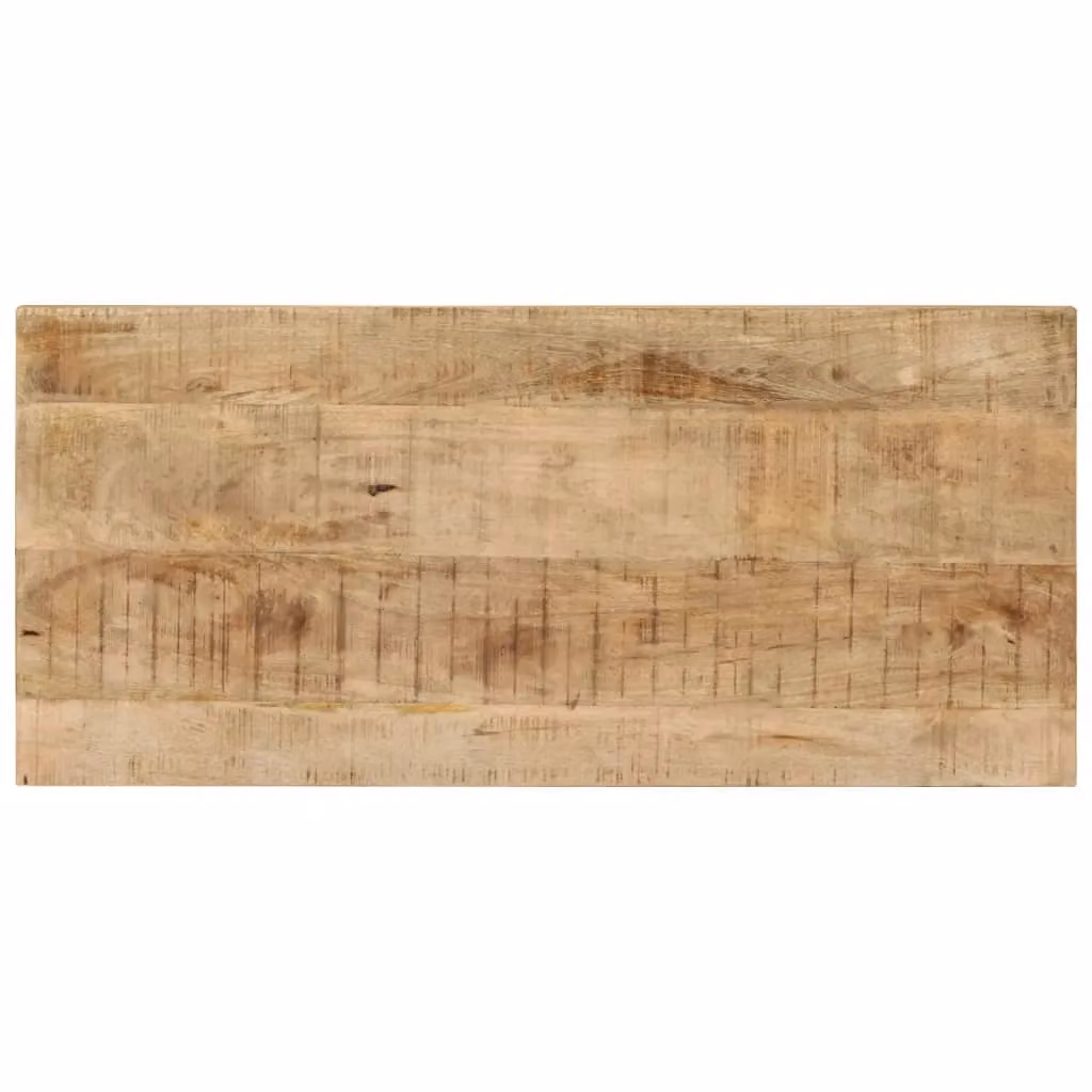 Berkfield Home Rectangular Mango Wood Dining Table in Brown, W/D/H: 110 x 50 x 76 cm – 2