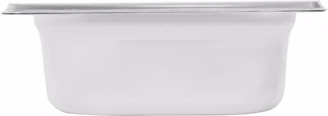 Argon Tableware Stainless Steel Gastronorm Containers 1/9 500ml, Pack of 10, Silver