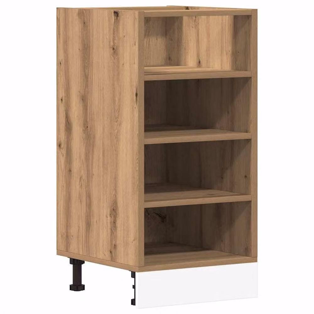 Berkfield Home Artisan Oak Kitchen Base Unit in Brown, W/D/H: 40 x 44.5 x 81.5 cm – 3