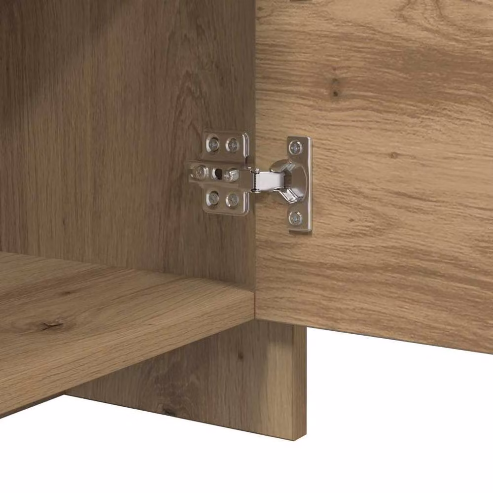 Berkfield Home Traditional Bedside Cabinet in Artisan Oak Brown Engineered Wood – 2
