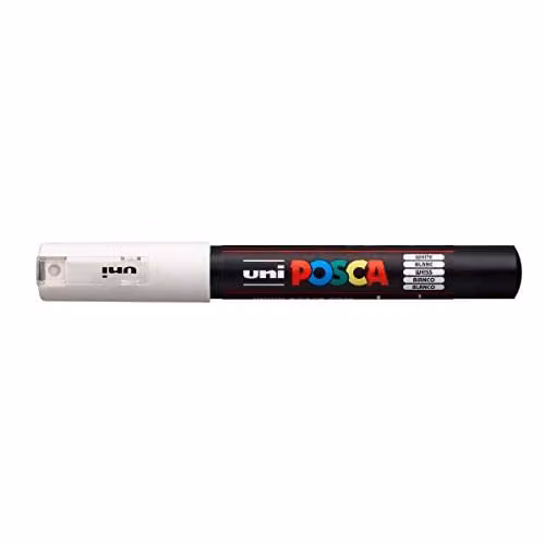 Posca Extra Fine Bullet Tip Marker Pen PC1M 0.7mm White