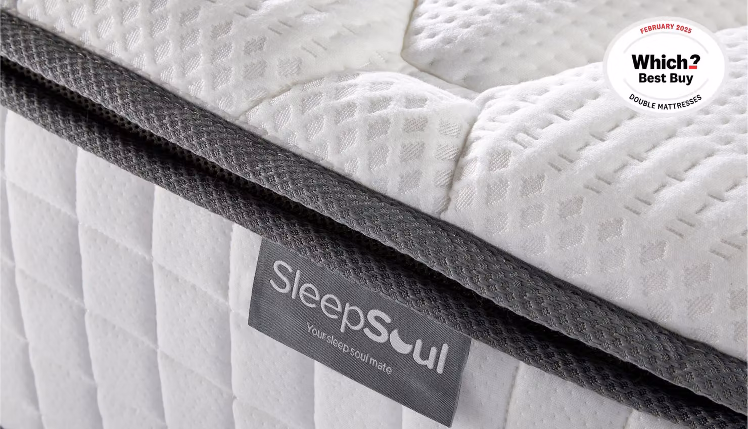 SleepSoul Bliss Hybrid Memory Pocket Pillowtop Mattress in White, W/D: 200 x 200 cm – 4