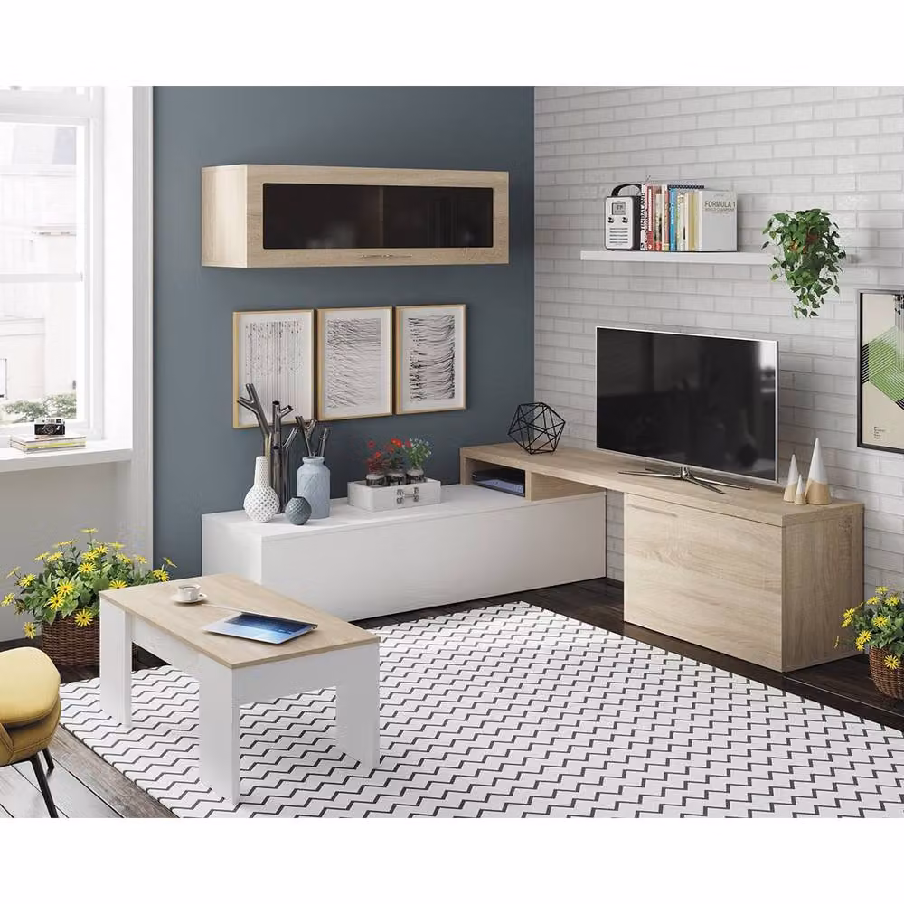CALICOSY Alida Lift-Top Coffee Table in White – 3