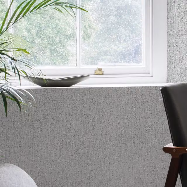 Anaglypta Popular Buckingham Paintable Wallpaper in Grey
