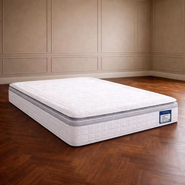 Desire Deco Laurel 3000 Hybrid Pocket Spring Pillow Top Mattress in White, W/D/H: 120 x 200 cm