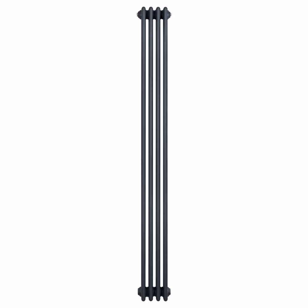 Monstershop Traditional 4 Column Steel Radiator in Anthracite Grey, H 180 cm x W 20 cm – 2