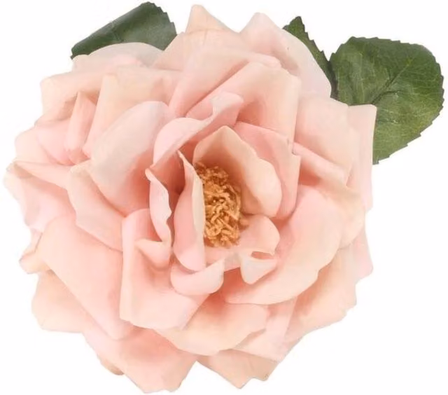 KDMD Light Pink Rose Plush Pendant with Clip, Diameter: 18 cm
