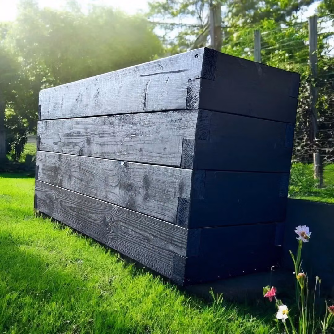 Buttercup Farm Suffolk Planter in Blue, Black or Gold, W: 30 cm, D: 120 cm, H: 30 cm – 4