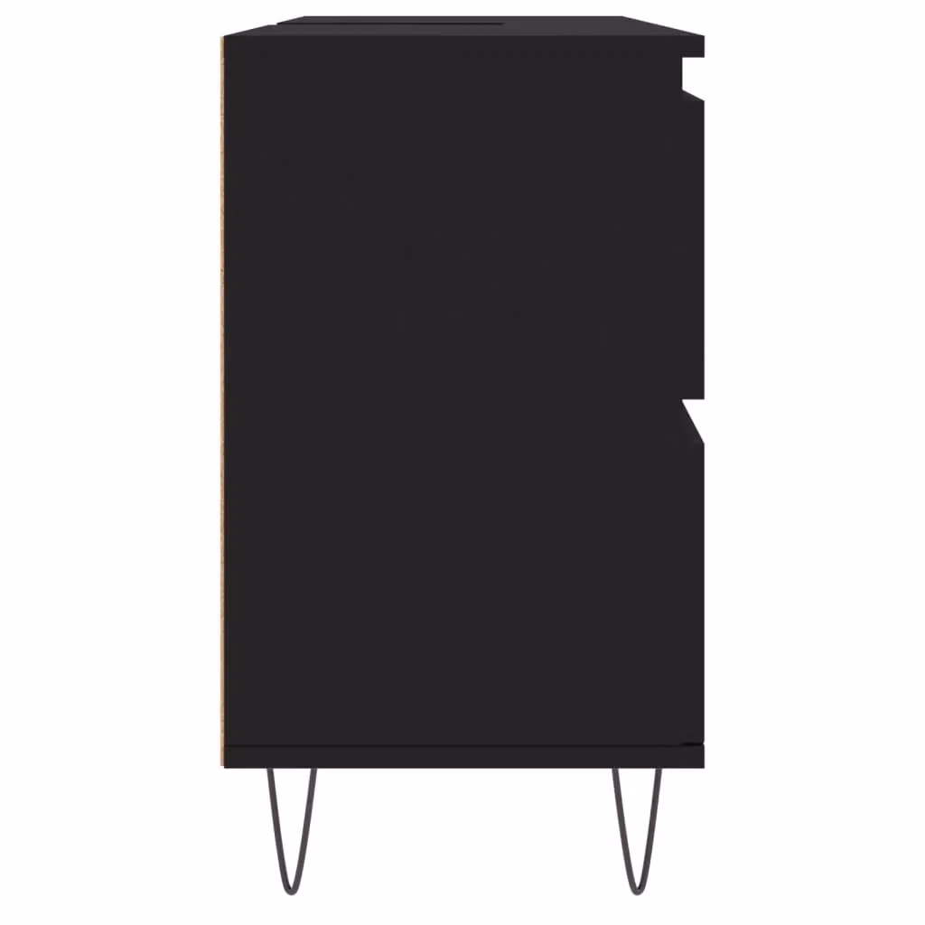 Berkfield Home Black Bathroom Cabinet W/D/H: 80 x 33 x 60 cm – 3