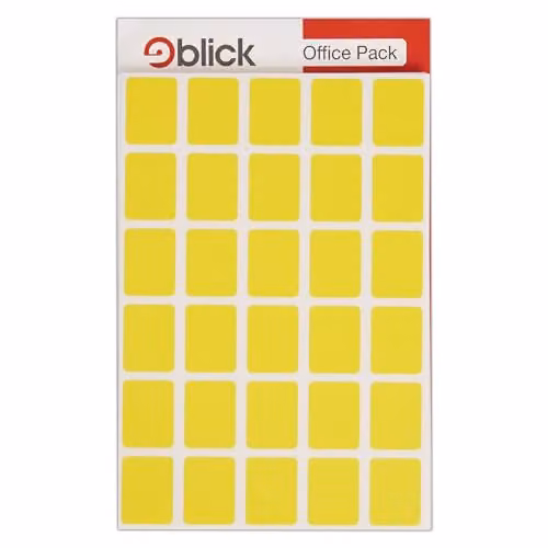 Blick Yellow Self Adhesive Rectangular Paper Labels, 19mm x 25mm, 960 Pack