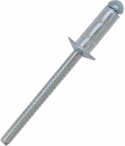 JRP Riveting Products Silver A2 Stainless Steel Dome Head Multigrip Rivets, 4.0 x 12mm
