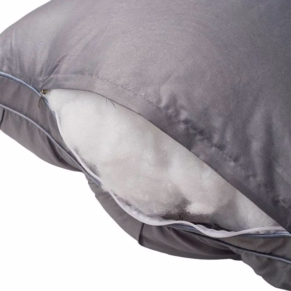 PAWNORA Hotel Quality Anti Allergic Polyester Pillows, Grey, 2 Pack, 800g each – 5