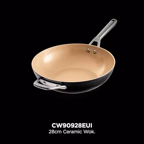 Ninja Extended Life 28cm Ceramic Wok in Terracotta and Grey, CW90928EUI – 8