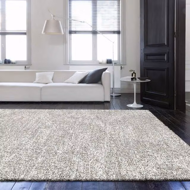The Rug Shop UK Silver Plain Machine Woven Area Rug, W/D: 200 x 290 cm – 1