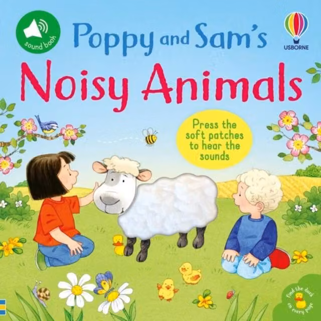 Usborne Sam Taplin Poppy and Sams Noisy Animals Multicolour Board Book