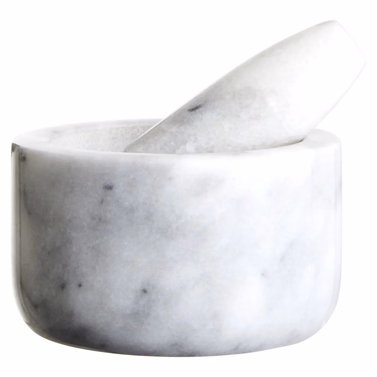 Orsina Grey Marble Mortar and Pestle, 250ml Handcrafted Round Marble Grinder – 3