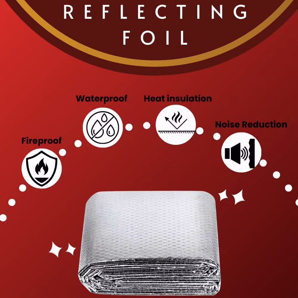 Trendi Reflective Radiator Foil Insulation Heat Saver Roll, Silver, W: 67.5 cm, H: 1000 cm – 5