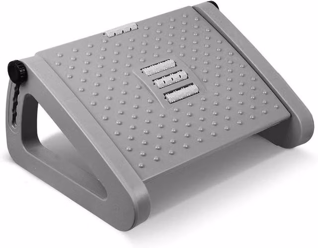 SPETLEK Grey Foot Rest Stool for Office and Computer Desks