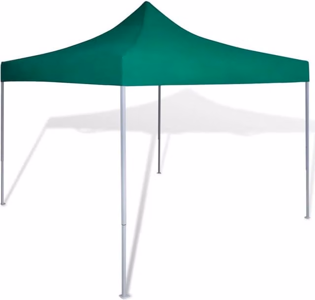 Berkfield Home Foldable Freestanding Tent, Green, W: 300 cm x D: 300 cm
